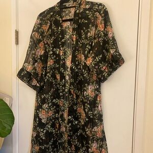 Daniel Rainn Multicolor Floral Kimono